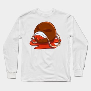 Meatball Halloween Cute Food Long Sleeve T-Shirt